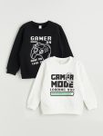 Boys' Printed Crew Neck T-Shirt