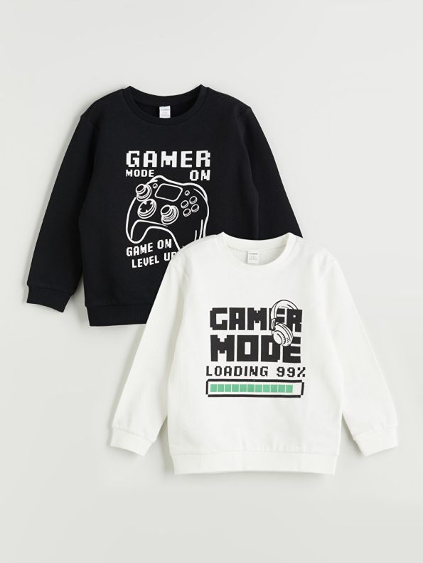Boys' Printed Crew Neck T-Shirt
