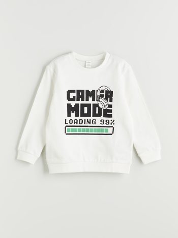 Boys' Printed Crew Neck T-Shirt