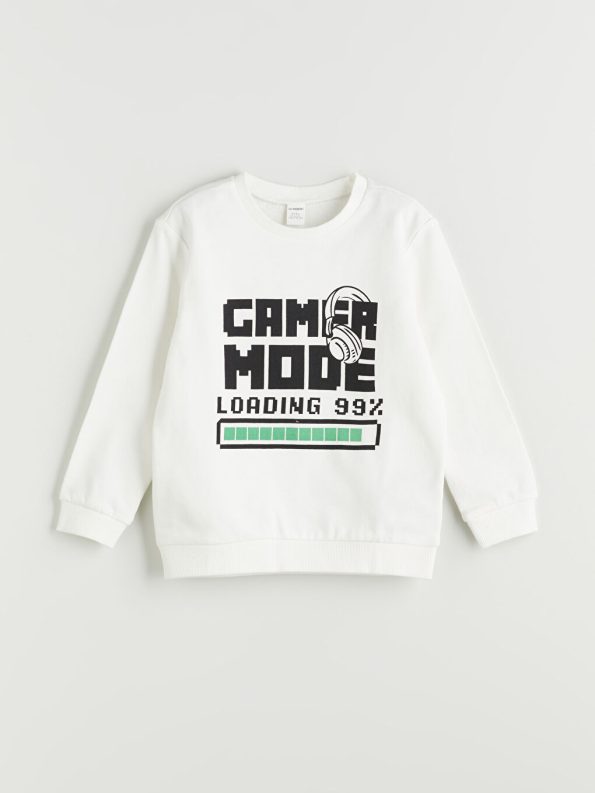 Boys' Printed Crew Neck T-Shirt