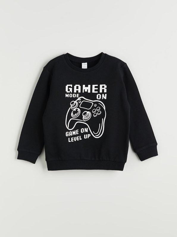 Boys' Printed Crew Neck T-Shirt