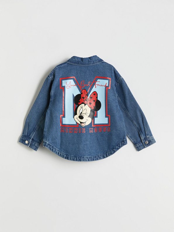 Basic Long Sleeve Girls' Denim Dress