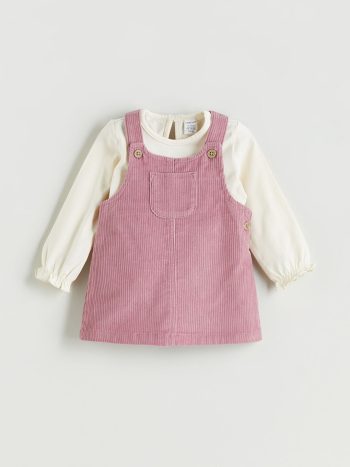 Embroidered Peter Pan Collar Baby Dress