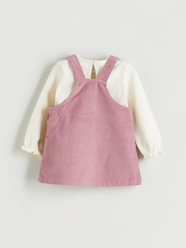 Embroidered Peter Pan Collar Baby Dress