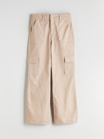 Girls' Elastic Waist Cargo Jogger Pants