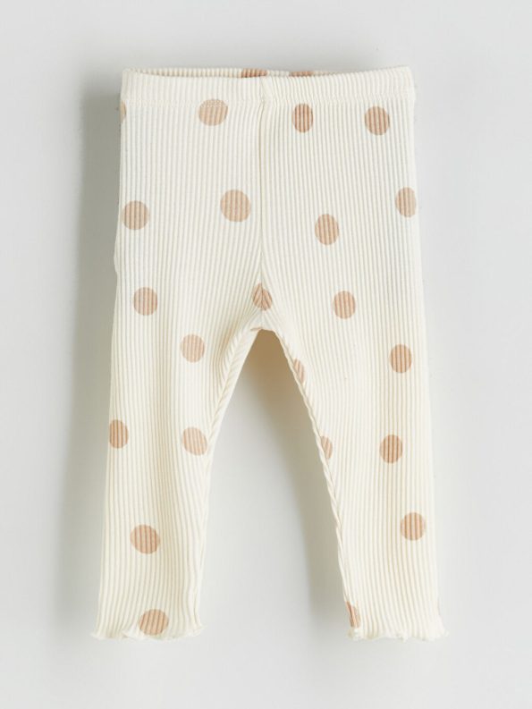 Elastic Waist Floral Leggings for Baby Girls