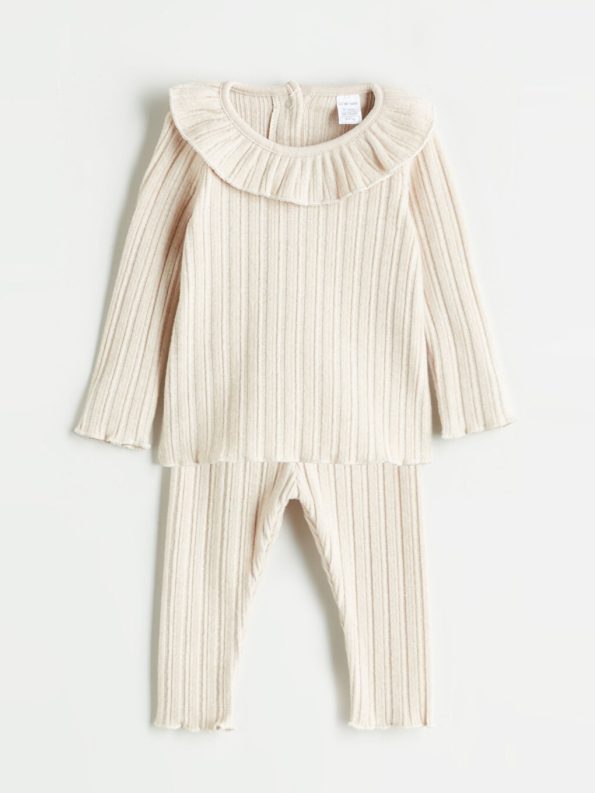 Long Sleeve Embroidered Denim Dress for Baby Girls