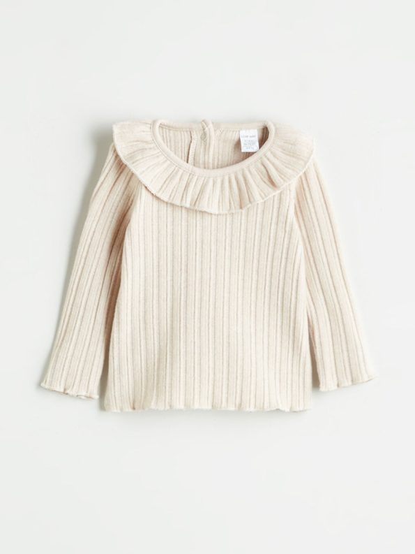 Long Sleeve Embroidered Denim Dress for Baby Girls