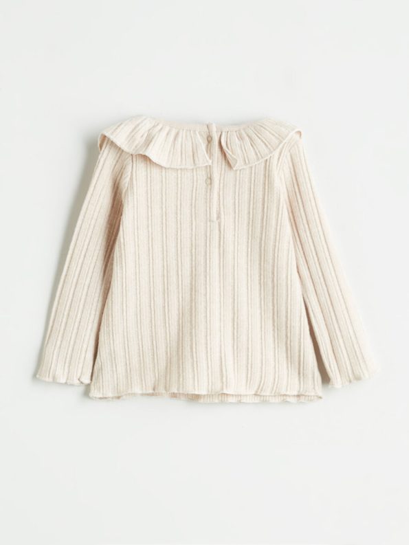 Long Sleeve Embroidered Denim Dress for Baby Girls