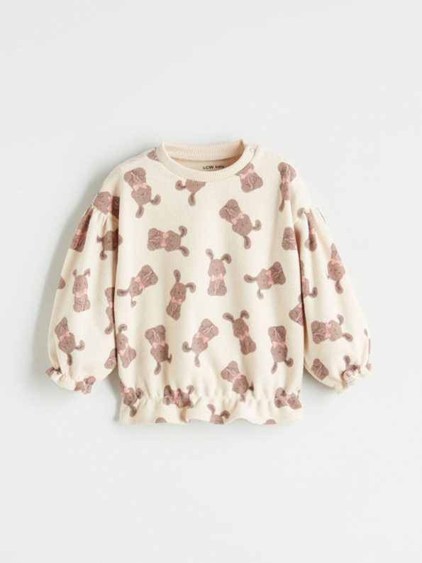New Year Themed Baby Girl Sweatshirt and Leggings Set