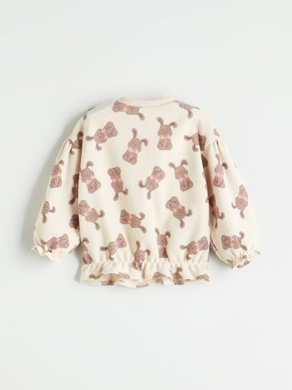 New Year Themed Baby Girl Sweatshirt and Leggings Set