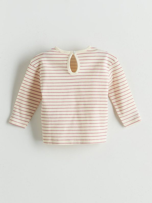 Bicycle Neck Long Sleeve Printed Baby Girl Sweatshirt Set
