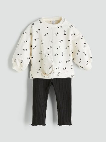 Girls' Set of 3 Crew Neck T-Shirts