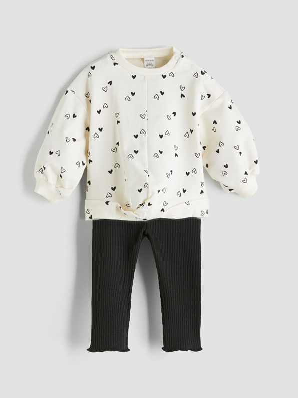 Girls' Set of 3 Crew Neck T-Shirts