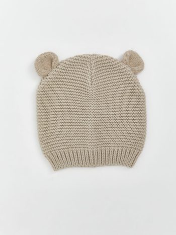 Boys' Beanie with Pom Pom Detail