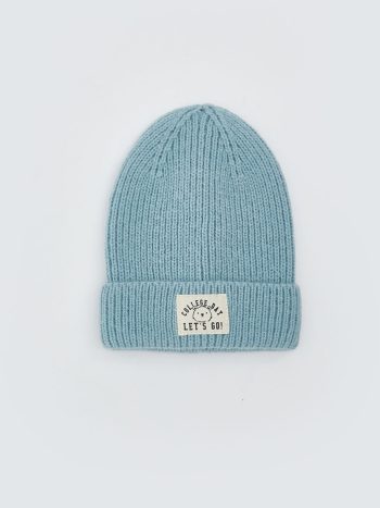 Pom Pom Detail Baby Boy Beanie