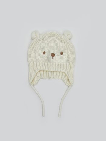 Lion King Printed Baby Boy Beanie Set