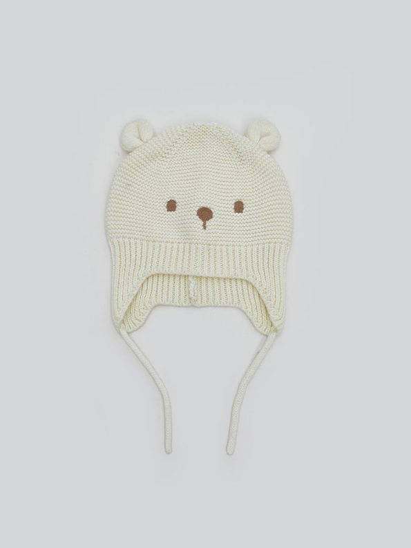 Lion King Printed Baby Boy Beanie Set