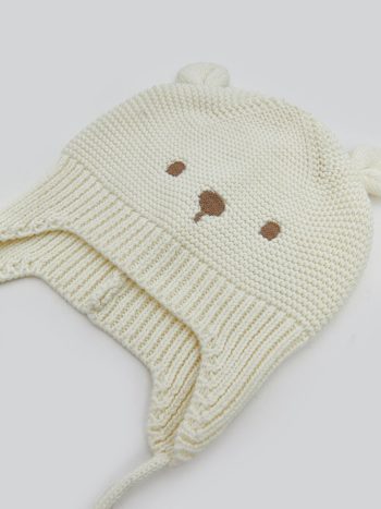 Lion King Printed Baby Boy Beanie Set
