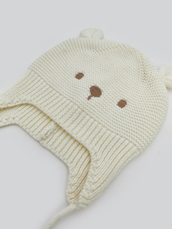 Lion King Printed Baby Boy Beanie Set