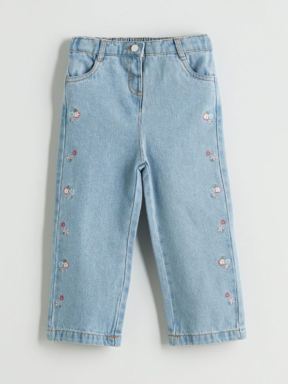 Elastic Waist Floral Baby Girl Leggings
