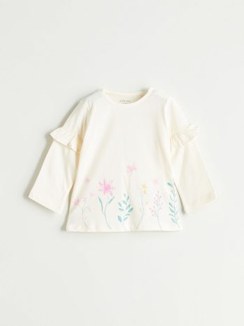 Boys' Thick Printed Crew Neck Sweatshirt
