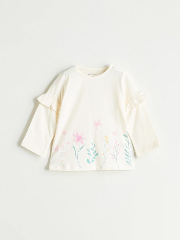Boys' Thick Printed Crew Neck Sweatshirt