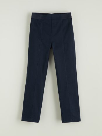 Girls' Elastic Waist Pleated Pants