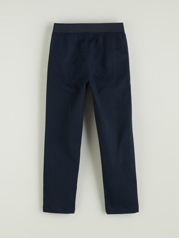 Girls' Elastic Waist Pleated Pants