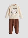 Embroidered Boys' Sweatshirt and Jogger Set