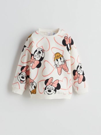 Minnie Mouse Print Bicycle Neck 3-Piece Set for Baby Girls