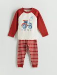 Boys' Long Sleeve Crew Neck Baby Bodysuit Set