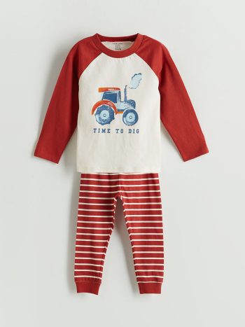 Boys' Long Sleeve Crew Neck Baby Bodysuit Set