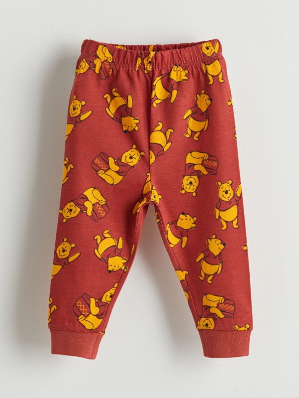 Winnie the Pooh Printed Long Sleeve Crew Neck Sweatshirt and Jogger Set for Boys