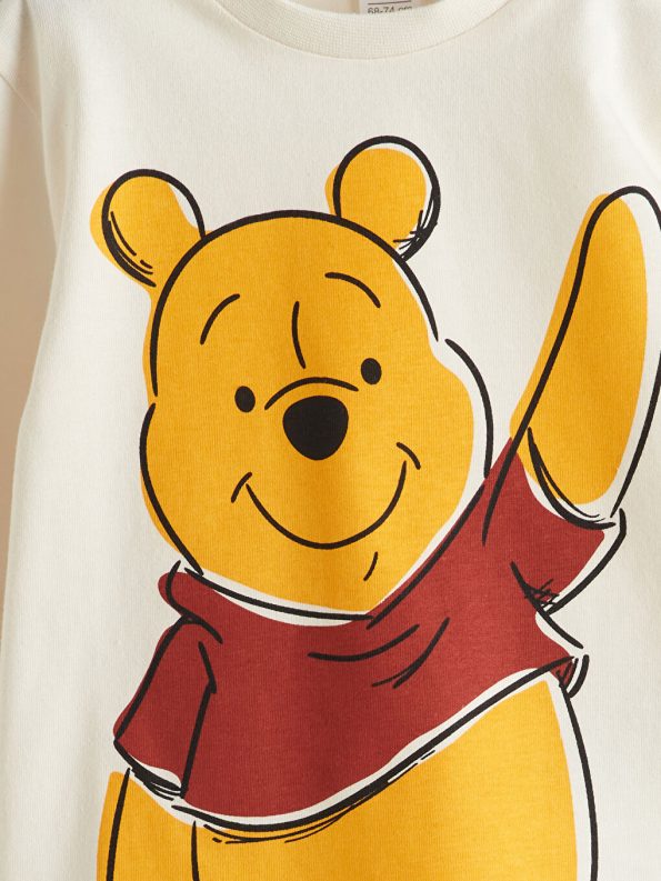 Winnie the Pooh Printed Long Sleeve Crew Neck Sweatshirt and Jogger Set for Boys