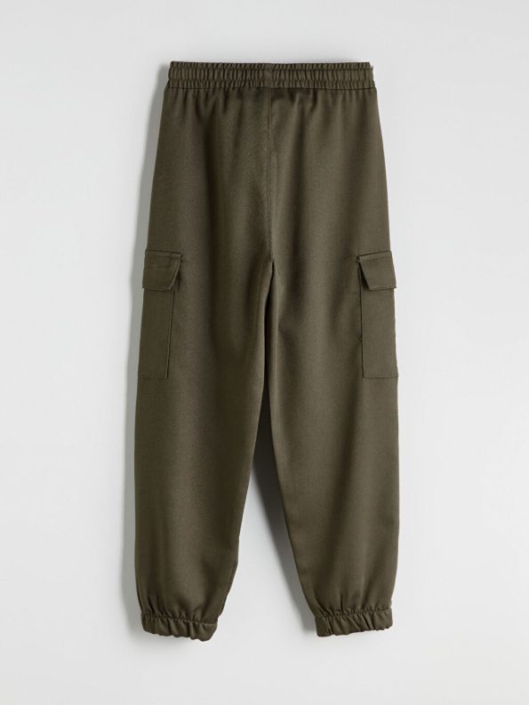 Boys' Elastic Waist Cargo Jogger Pants