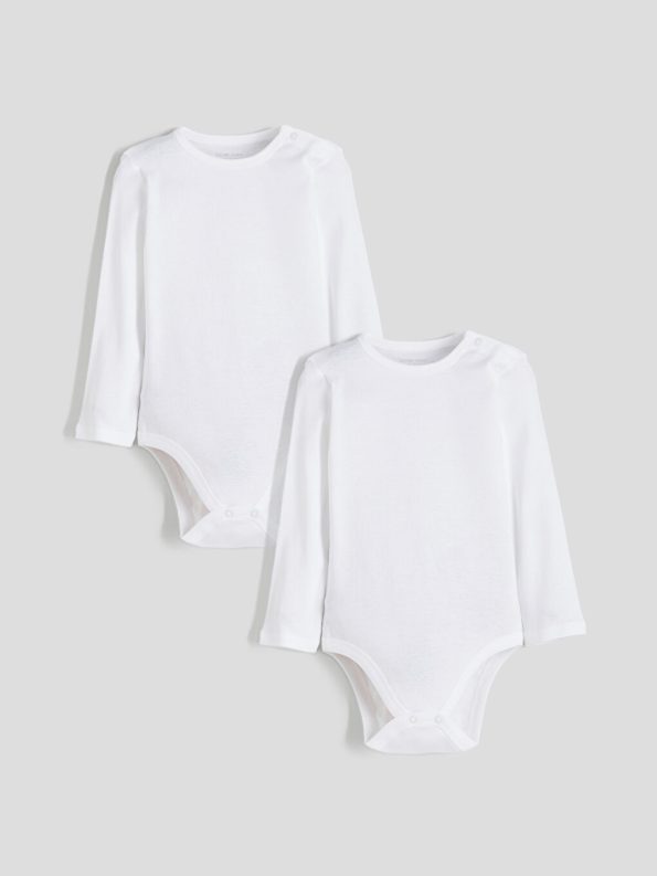 Boys' Long Sleeve Basic Snap Bodysuit