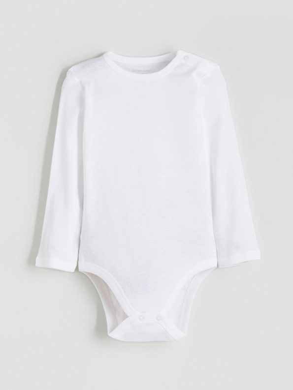 Boys' Long Sleeve Basic Snap Bodysuit