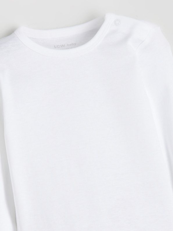 Boys' Long Sleeve Basic Snap Bodysuit