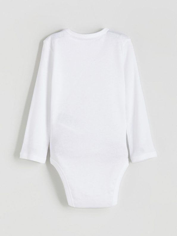Boys' Long Sleeve Basic Snap Bodysuit