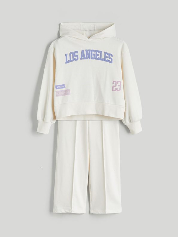 Elastic Waist Basic Girls' Sweatpants