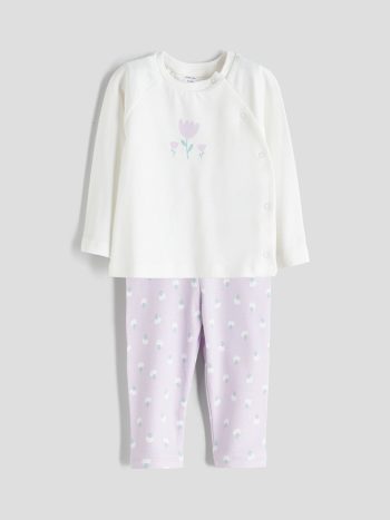 Long Sleeve Crew Neck Cardigan for Baby Girls