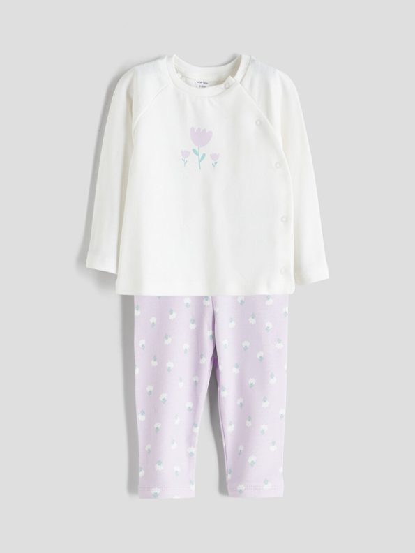 Long Sleeve Crew Neck Cardigan for Baby Girls