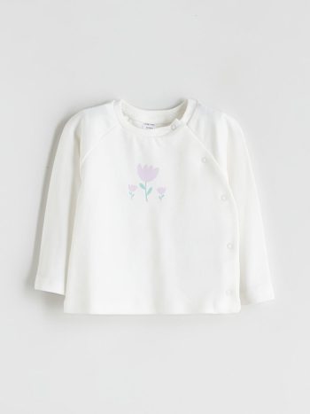 Long Sleeve Crew Neck Cardigan for Baby Girls