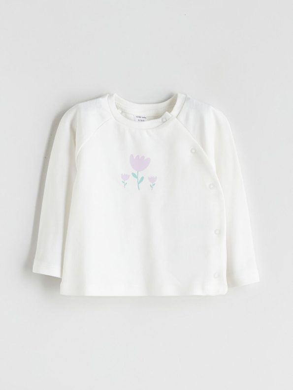 Long Sleeve Crew Neck Cardigan for Baby Girls