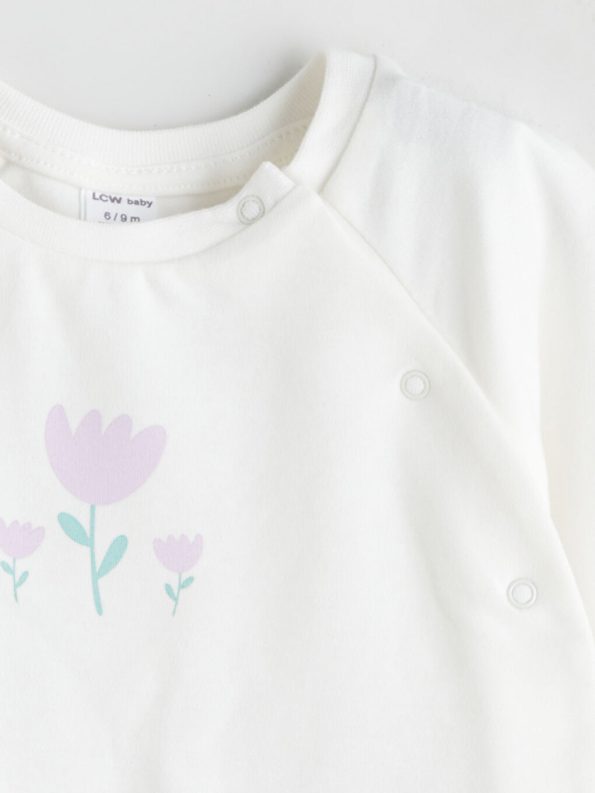 Long Sleeve Crew Neck Cardigan for Baby Girls
