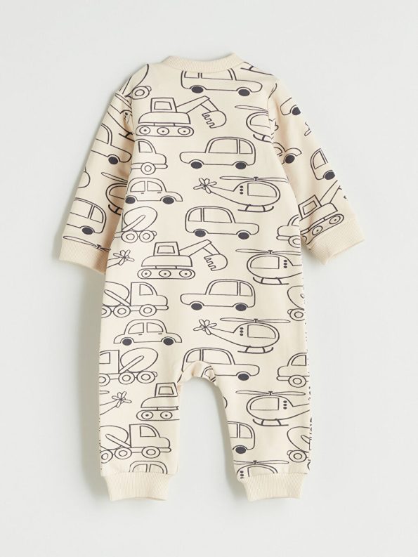 Boys' Ribbed Crew Neck Baby Bodysuit