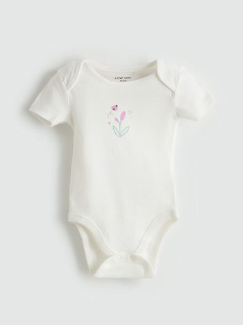 Printed Baby Girl Cardigan and Pants Set