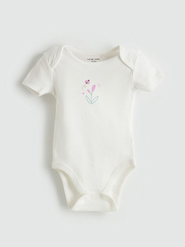 Printed Baby Girl Cardigan and Pants Set