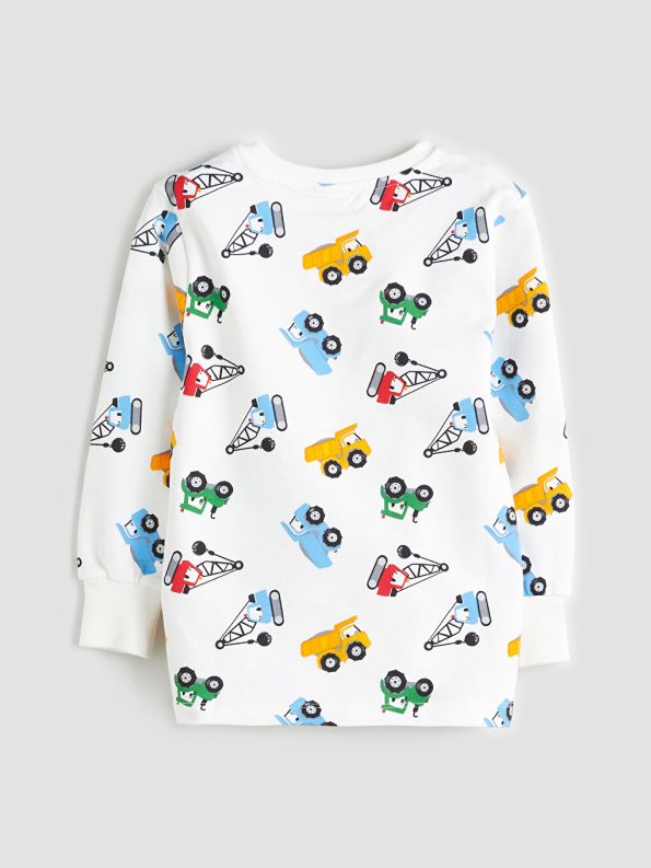 Boys' Long Sleeve Printed Crew Neck T-Shirt Set